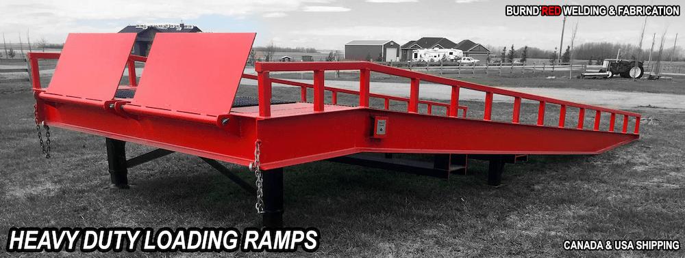 Heavy Duty Loading Ramps, Shipping to most Canada / USA Destinations: Burndred Welding and Fabrication Inc.